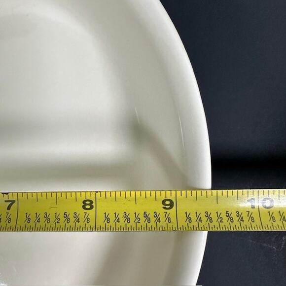 Hill Design Porcelain Apple Shaped Pie Plate White Baking Dish 1994 Vintage - Picture 8 of 16